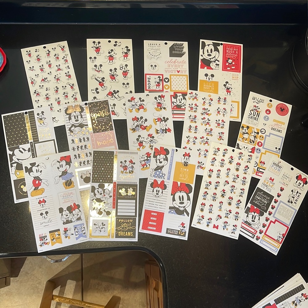 14 Sticker Sheets -Disney The Happy Planner